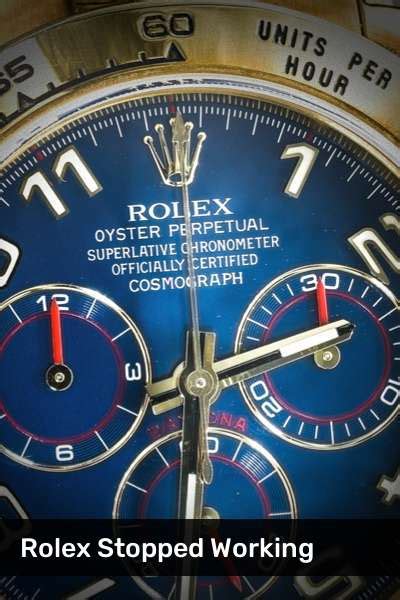 why does my rolex watch keep stopping|Rolex stopped working after winding.